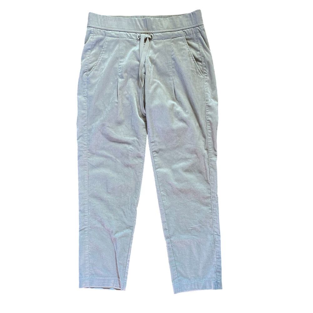 Raffaello Rossi Pants Women's Ivory 36‎ Candice O Less Corduroy Drawstring Comfy